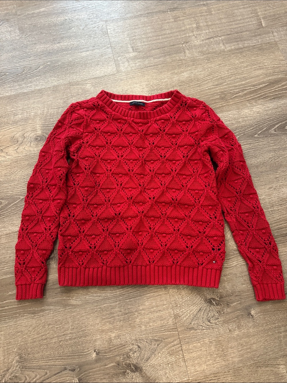 Tommy Hilfiger Red Knit Sweater